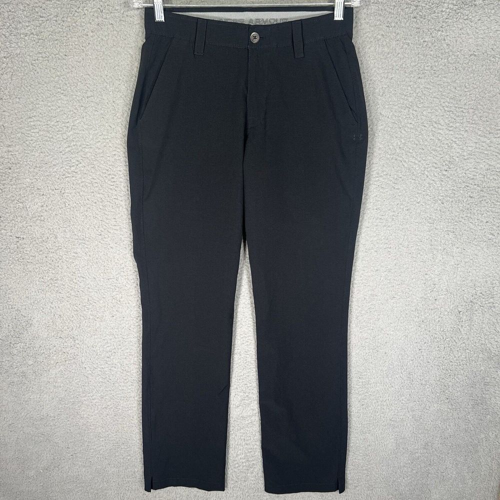 Under Armour Pants Mens 30x32 Black Match Play Performance Stretch Golf Casual